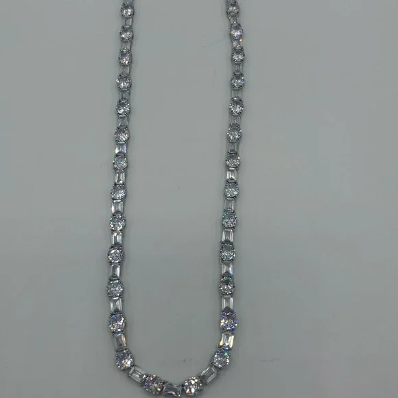 63ct Multi-Stone Tennis Necklace - Picture 7 of 14